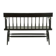 Vintage Deacon's Bench in Black | Grandview Mercantile