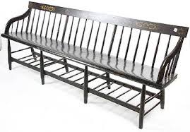 S.bent & Bros. Stenciled Deacon's Bench