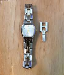 Jaclyn Smith Gold and Silver Vintage Watch With Diamond and ...