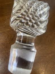 antique baccarat square base swirl glass perfume bottle decanter | eBay