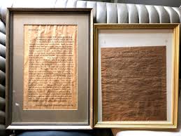 LOT Declaration of Independence 1776 Framed 24" on parchment paper Desiderata | eBay