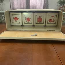 Metal ECKO Bread Box With Matching Canisters for Tea, Coffee ...