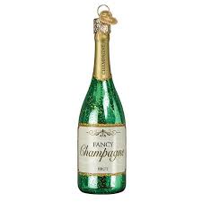 Fancy Champagne Bottle Ornament – Old World Christmas