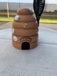 Wooden Beehive Nesting Doll Hand Painted Daisies Family 10 ...
