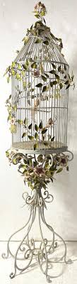 Sold at Auction: French Art Nouveau Painted Birdcage on Stand