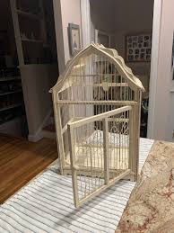 Farmhouse Design Wood and Metal Birdcage