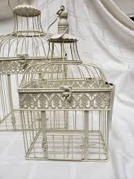 Vintage Style Bird Cage Decor/Planter Home & Garden White ...