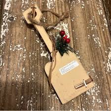 Rustic Farmhouse Pair of Wooden Snow Shovel Christmas ...
