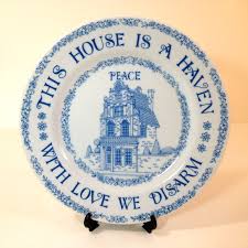 Vintage Collector Plate "This House is a Haven with Love We ...