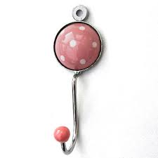 Ceramic and metal polka dot shabby chic vintage coat hooks | eBay UK