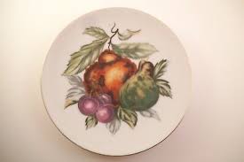 Vintage Unmarked Decorative Wall Plate Fruit Cherry Pear | eBay