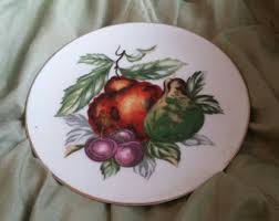 7 Inch Fruit Design Decorator Plate or Wall Decor Collectible ...