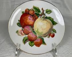 Vintage Hanging Plate With Fruit Harvest Design Made in ...
