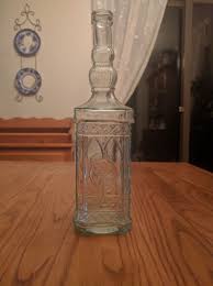 Vintage Glass Bottle Decorative 10" | eBay