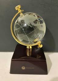 Crystal Globe on Stand, Advertising Air Cargo | eBay