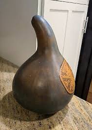 Vintage Hudi Painted Gourd. Signed 2000. Aztek Mayan Mexican ...