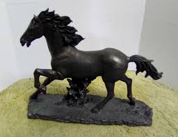 Antique Bronze - Brass or Iron Horse Statue - RARE | eBay