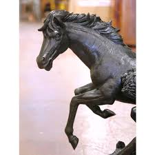 Mid 20th Century Mid-Century Bronze Horse Sculpture Signed ...
