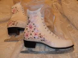 Shabby Cottage Chic Hand Painted Pink Rose Sparkle Ice ...