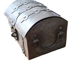 Wrought Iron Chest or Messenger Box | Chairish