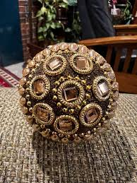 Vintage Christmas Holiday Tree Home Decor Ornament Yellow ...