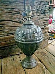 RARE OLD Vintage Victorian Cast Iron Lamp Princess Feather Vintage Elc. Lamp | eBay