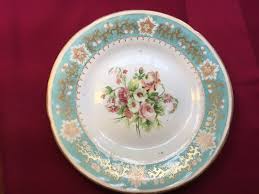 Antique English Hand Painted Plate 9 1/4" Dinner Lunch ...