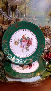 Antique Union T Czech Bohemia 10" Dinner Plate Set of (2) - Etsy