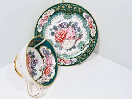 Duchess Floral Teacup and Saucer: English Bone China ...