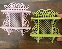Dollhouse Miniature Wooden Decorative Lattice Shelf. Colors May Vary Slightly - Etsy