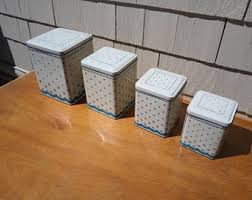 Vintage Four Piece Kitchen Canister Set - Etsy