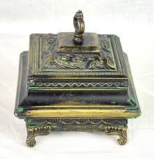 Medieval Distressed Faux Bronze Catchall | Chairish