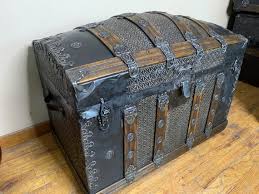 Antique Steamer Trunk, Vintage Chest Trunk, Antique Chest ...