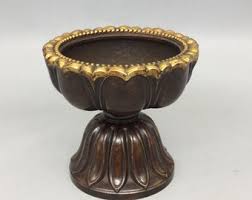 Chinese Antique Pure Copper Handmade Carved Lotus Hollow Lid ...