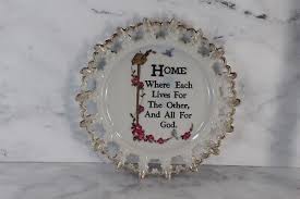 Wall Decor Quotes & Phrases Decorative Hanging Plates Vintage | eBay