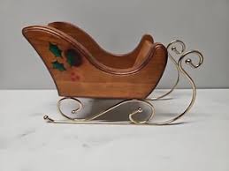Santa Sleigh Wood | eBay