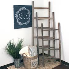 Blanket Ladder | Decorative Ladder | Towel Ladder | Quilt Ladder | 100% Reclaimed Wood Ladder, Weathered Gray | Barnwoodusa Standard Rustic - Etsy UK