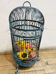 Victorian Birdcage Iron Cages Scrolled Design Wedding Card ...