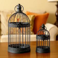 Amazon.com: Vela Lanterns Bird Cage Decor Candle Holder ...
