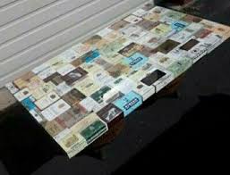 Vintage Coffee Table with Wine Barrel Legs, Vintage French Wine & Cognac Labels | eBay