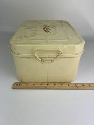 Vintage Deluxe Metal Bread Box Bread Keeper Size 13.5"X 6.5 ...