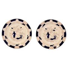 Antique Porcelain Saucers Blue and White English 19th Century For Sale at 1stDibs