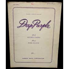 Deep Purple Vintage Piano Sheet Music 1939 Mitchell Parish Peter De Rose | eBay