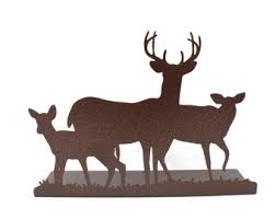 Deer Family Tabletop Metal Home Decor 12 Inches Wide - Etsy