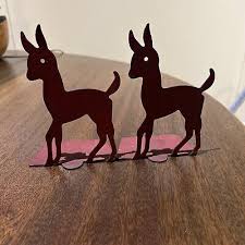 Vintage Bookends Reindeer Metal | eBay