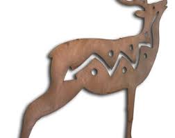 Deer Element Metal Wall Art, Woodland Collection, Stag, Mule ...