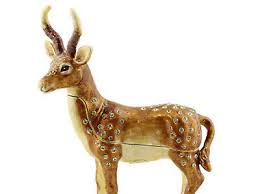 Collectible Enamel Trinket Boxs - Jewelry Caskets - Deer | eBay