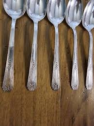 Rogers & Sons Aztec Print Set Of 12 Teaspoons Vintage | eBay