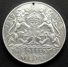 Canada: Defence Medal (without ribbon), .80 Silver, 31 grams ...