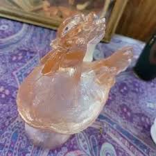 L.E Smith | Accents | Pink Le Smith Rooster Candy Compote ...